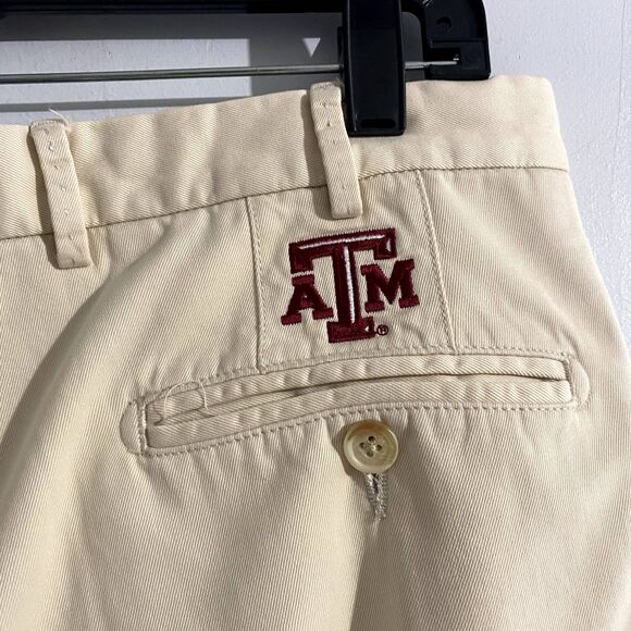 Peter Millar Crown Khaki Chino Pants Texas A&M Aggies Embroidered Men's Size 32 - Picture 5 of 7